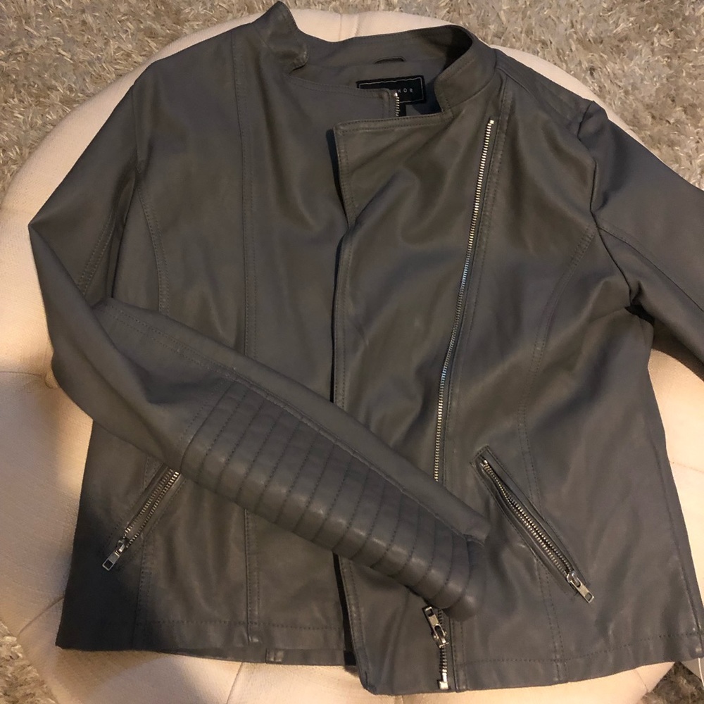 Faux leather jacket